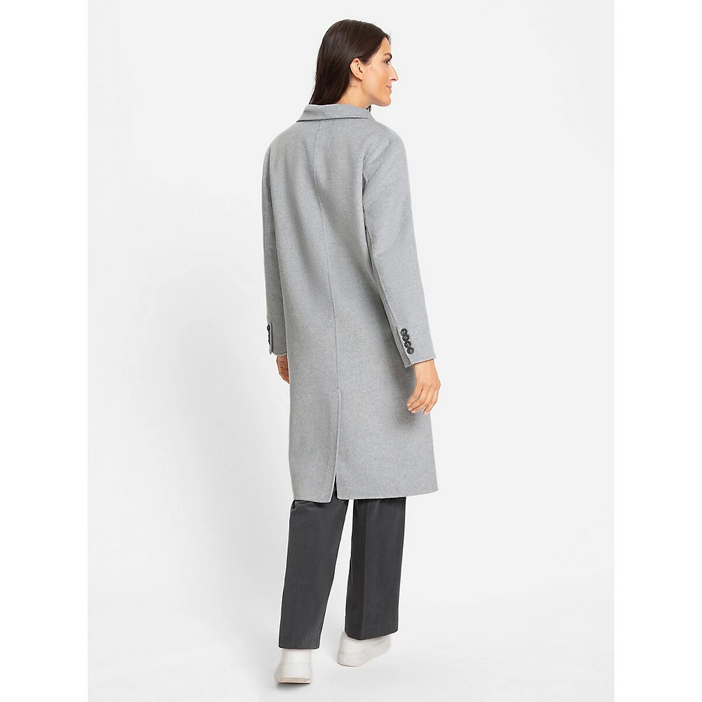 Wool-Blend Car Coat