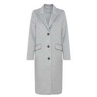 Wool-Blend Car Coat