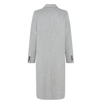 Wool-Blend Car Coat