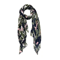 Abstract-Floral Print Scarf