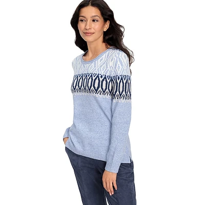 Nordic Jacquard Super Soft Crewneck Sweater