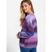 Ombre-Stripe Sweater