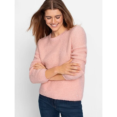 Bouclé Boatneck Sweater