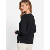 Embellished Splitneck Utility Shirt