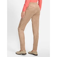 Lisa Fit Straight-Leg Faux Suede Pants