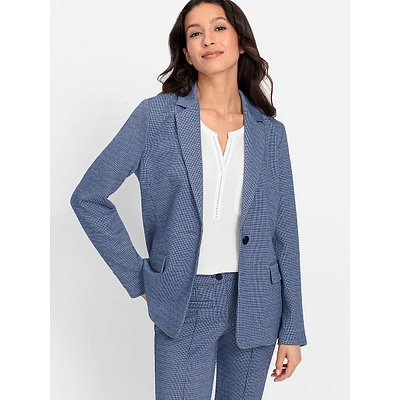 Tailored Puppytooth Blazer