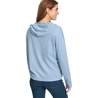 Fine-Gauge Sweater Hoodie