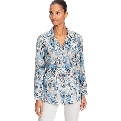 Floral Cotton-Viscose Shirt