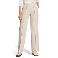 Anna Fit Pull-On Wide-Leg Dress Pants