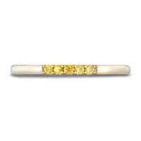 10k Yellow Gold Cttw Yellow Sapphire Stackable Ring