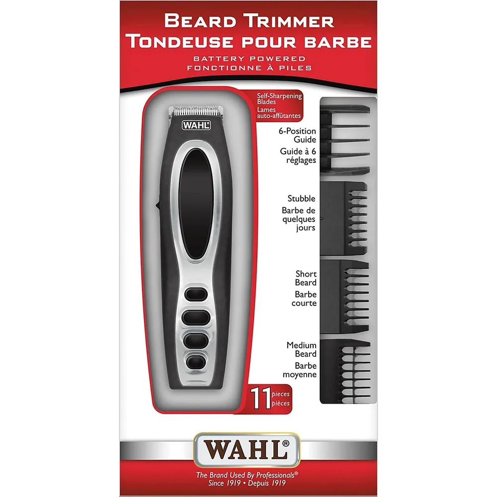 Personal Beard Trimmer, 11 Piece Set, Self-sharpening Blades