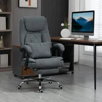 Kneading Massage Office Chair With Swivel Wheels, Grey