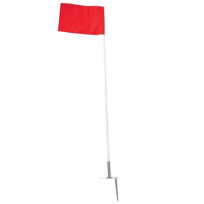 Champion Sports 4 Corner Flags - Multi-functional Flags With Pegs