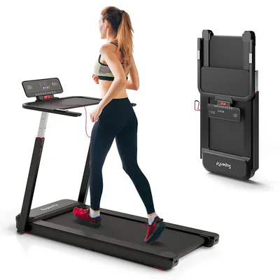 3hp Running Machine Folding Treadmill Adjustable Height App Control Table Board