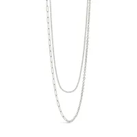 Collins Cz Layered Chain Necklace