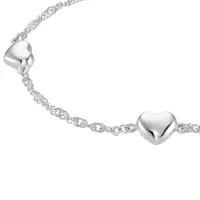 Bracelet For Girls, Silver 925 | Heart