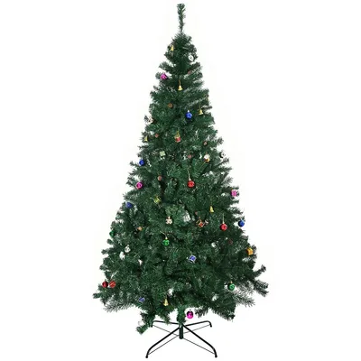 7ft Artificial Christmas Tree With Decoration Ornament