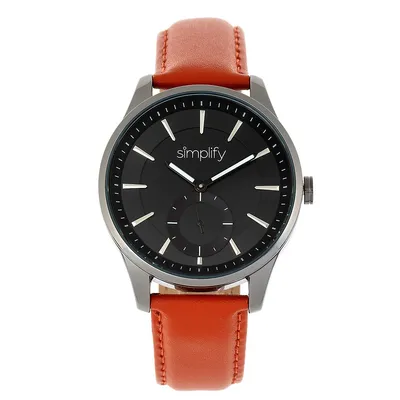 The 6600 Series Leather-band Watch