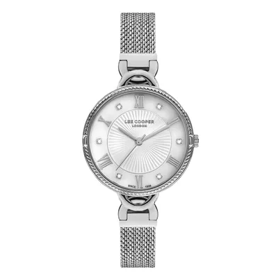 Ladies Lc07241.330 3 Hand Silver Watch With A Silver Mesh Band And A White Dial