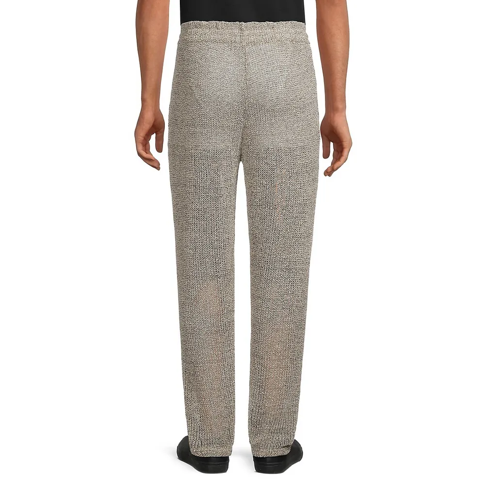 Pantalon en tricot à taille élastique sans fermeture ni attache