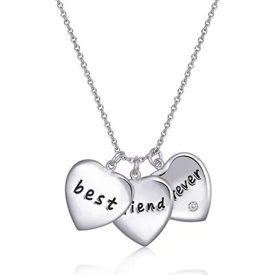 Sterling Silver 16" Best Friend Forever Necklace