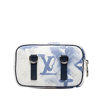 Pre-loved Monogram Watercolor Outdoor Pouch