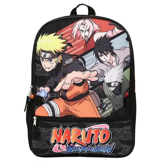 Bioworld Naruto Shippuden Characters 5 Piece Kids 16 Backpack Set