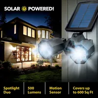 Bionic Spotlight Duo 500 Lumen Solar Motion Activated Outdoor Security Light