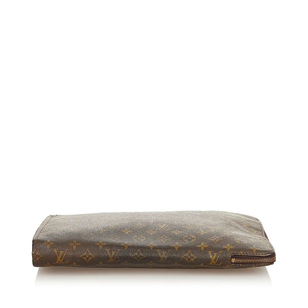 Brown Louis Vuitton Monogram Poche Documents Portfolio Clutch Bag