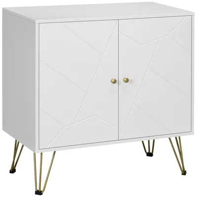 Modern Storage Cabinet With Hairpin Legs Adjustable Shelves