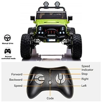 Lifted 2 Seater Monster Jeep 12V Electric Kids' Ride On Car With Parental Remote Control