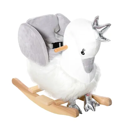 Wooden Rocking Horse Swan Baby Rocking Chair For Babies