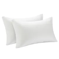 2 Pack Shredded Memory Foam Bed Pillows Bamboo Cooling Cover 28"x18"