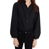 Woman Plus Regular Fit Basic Shirt Collar Woven