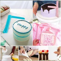 Cake Scraper Smoother Adjustable Fondant Spatulas Cake Edge Smoother Cream Leveling Tools