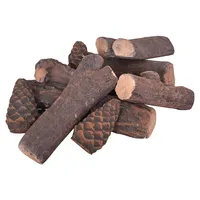 9pcs Ceramic Wood Gas Log Set Fireplace Imitation Wood Propane Firepit Logs