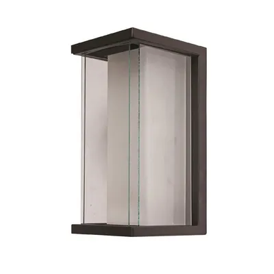 Outdoor Wall Light, 12.59 '' Height, From The Bailey Collection, Black