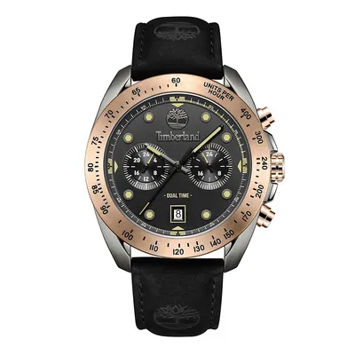 Men's Carrigan Dual Time Rosegold - Black Watch TDWGF2230502