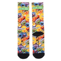 Sesame Street Character Collage Logo Socks
