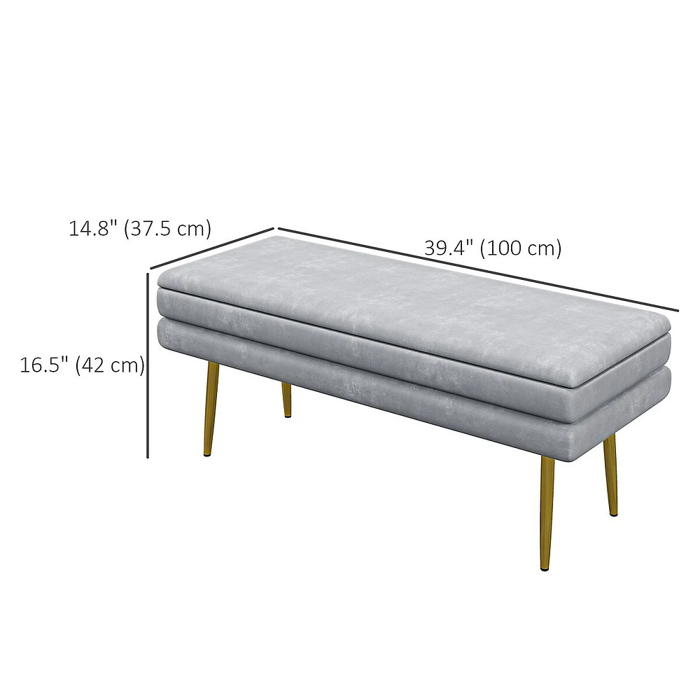 End Of Bed Bench, Upholstered Bedroom Bench