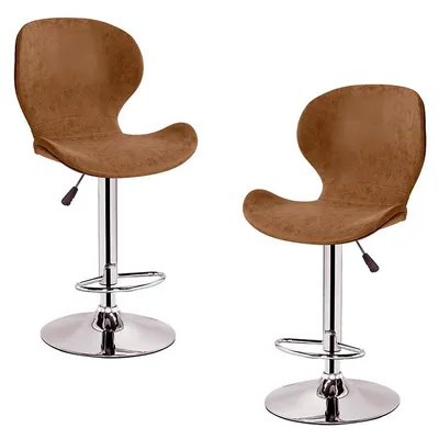 California Collection Adjustable Height Swivel Stools, Set Of 2