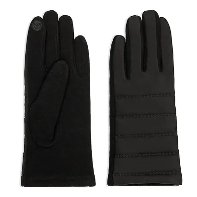 Ladies Pu Water Repellant Soft Fabric Glove