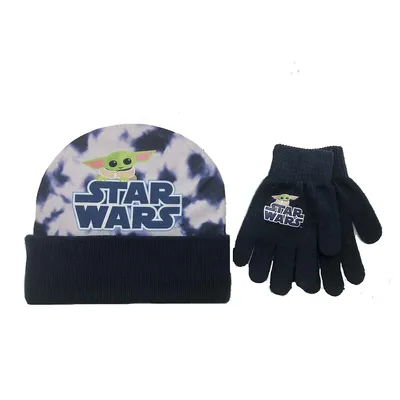 Star Wars The Mandalorian Grogu Kids Beanie & Gloves Set