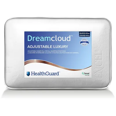 Dreamcloud Adjustable Luxury Microgel Queen Pillow Tencel Edition
