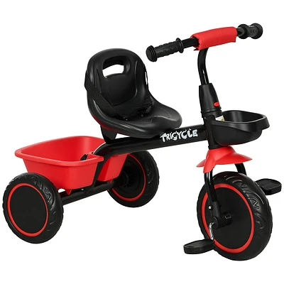 Tricycle For 2-5 Years Old, Toddler Bike, Red