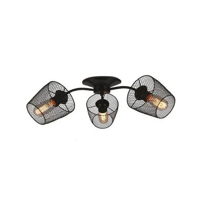 3 Heads Light, 21.65 '' Width, From Charles Collection, Black