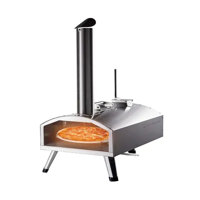 12" Dual Fuel (gas And Wood Pellets) Pizza Oven With Rotating Stone