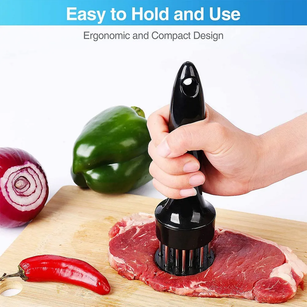 Meat Tenderizer, 48 Stainless Steel Sharp Needle Blade, Easy To