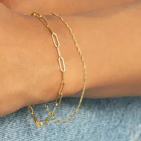 Gold Singapore Chain Bracelet