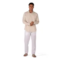Long Sleeve Linen Shirt Sand